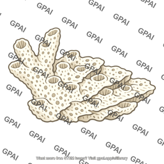 Calcium carbonate skeleton