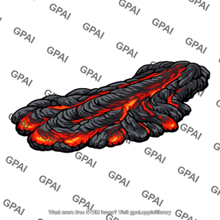 Young lava flow