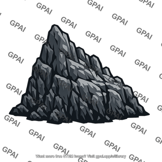 Jagged rock formation
