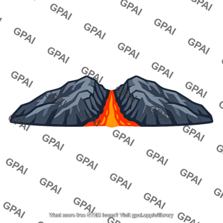 Spreading center with magma