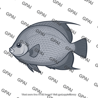Gray angelfish