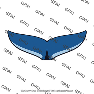 Tail fluke broad triangular