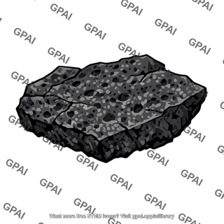 Seafloor lava chunk