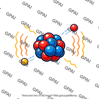 Atom nucleus decaying