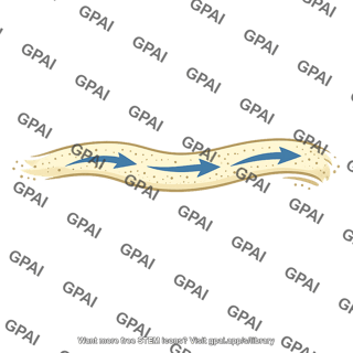 Longshore transport sand