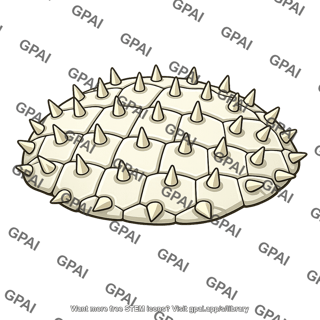 Echinoderm exoskeleton spiny
