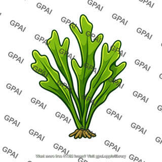Macroscopic alga green