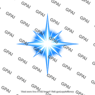 Blue starburst
