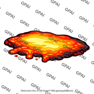 Molten lava