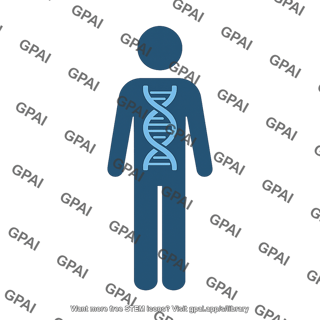 Human genome person standing
