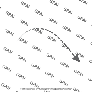 Curving arrow faded editable 3