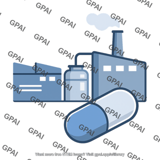 Pharmaceutical manufacturing facility with pill 34