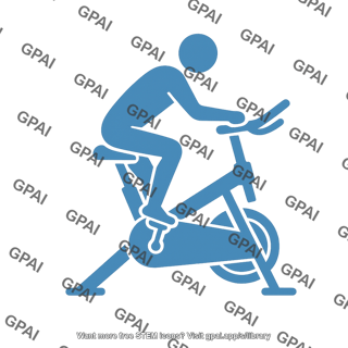 Person on ergometer icon
