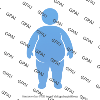 Person symbol child obese