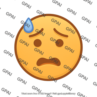 Face icon anxious