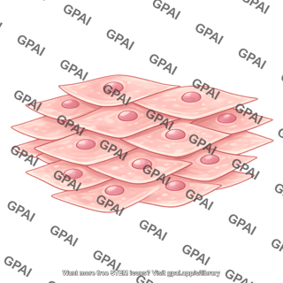 Stacked squamous cells brush 04