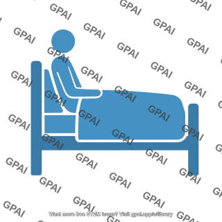 Person in bed symbol