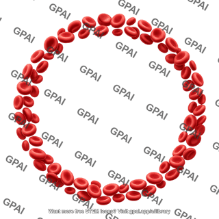 Red blood cell cluster brush circular