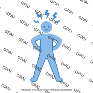 Person symbol angry