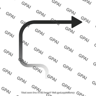 Rounded corner arrow faded editable 1