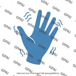 Hand tremor symbol