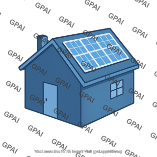 Solar panel on roof