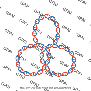 Simplified dsdna brush supercoiled 3 loops