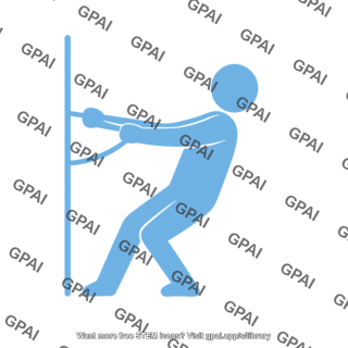 Person pulling symbol
