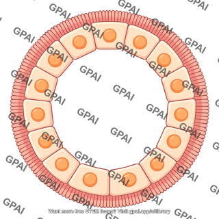 Cuboidal cell brush flat circular 758