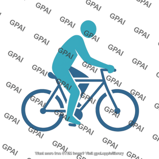 Person biking
