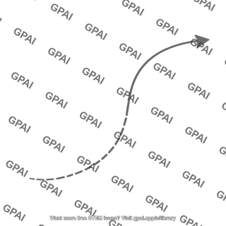 Curving arrow tapered editable 5