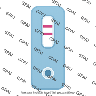 Lateral flow test positive symbol