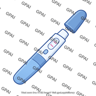 Pregnancy test with cap