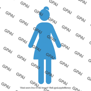 Adult woman symbol