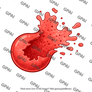 Red blood cell lysed 01