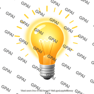 Light bulb glowing