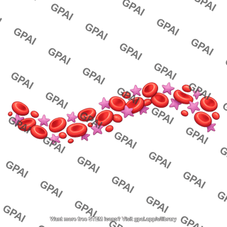 Platelet and red blood cell cluster brush wavy