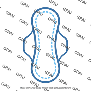 Menstrual pad symbol