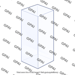 Rectangular prism transparent 34 view 532