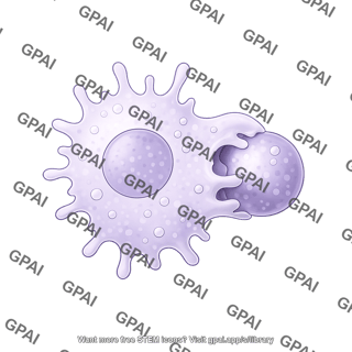 Macrophage phagocytosing 03