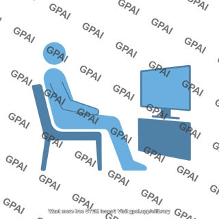 Person watching tv