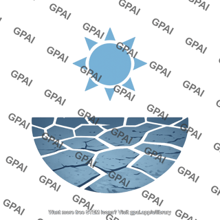 Drought parched earth