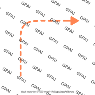 Rounded corner arrow dashed editable 2