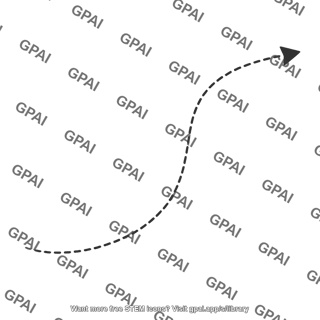 Curving arrow faded editable 5