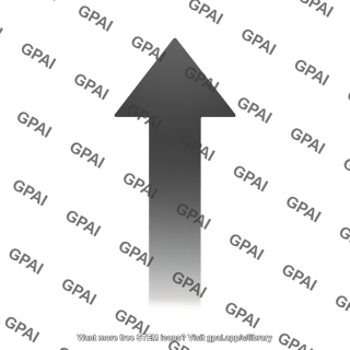 Straight arrow thick large arrowhead editable