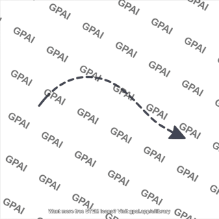 Curving arrow editable 3