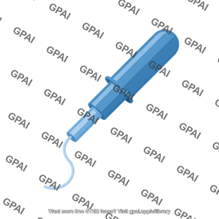 Tampon applicator symbol with string