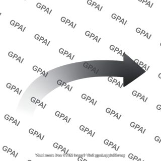 Curving arrow thick faded editable 6