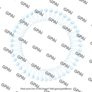 Phospholipid monolayer brush circular 193