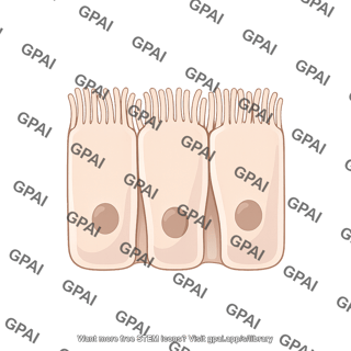 Pseudo stratified epithelium brush ciliated preset